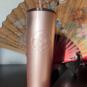 Starbucks Rose Gold Stainless Steel Cold Cup Tumbler